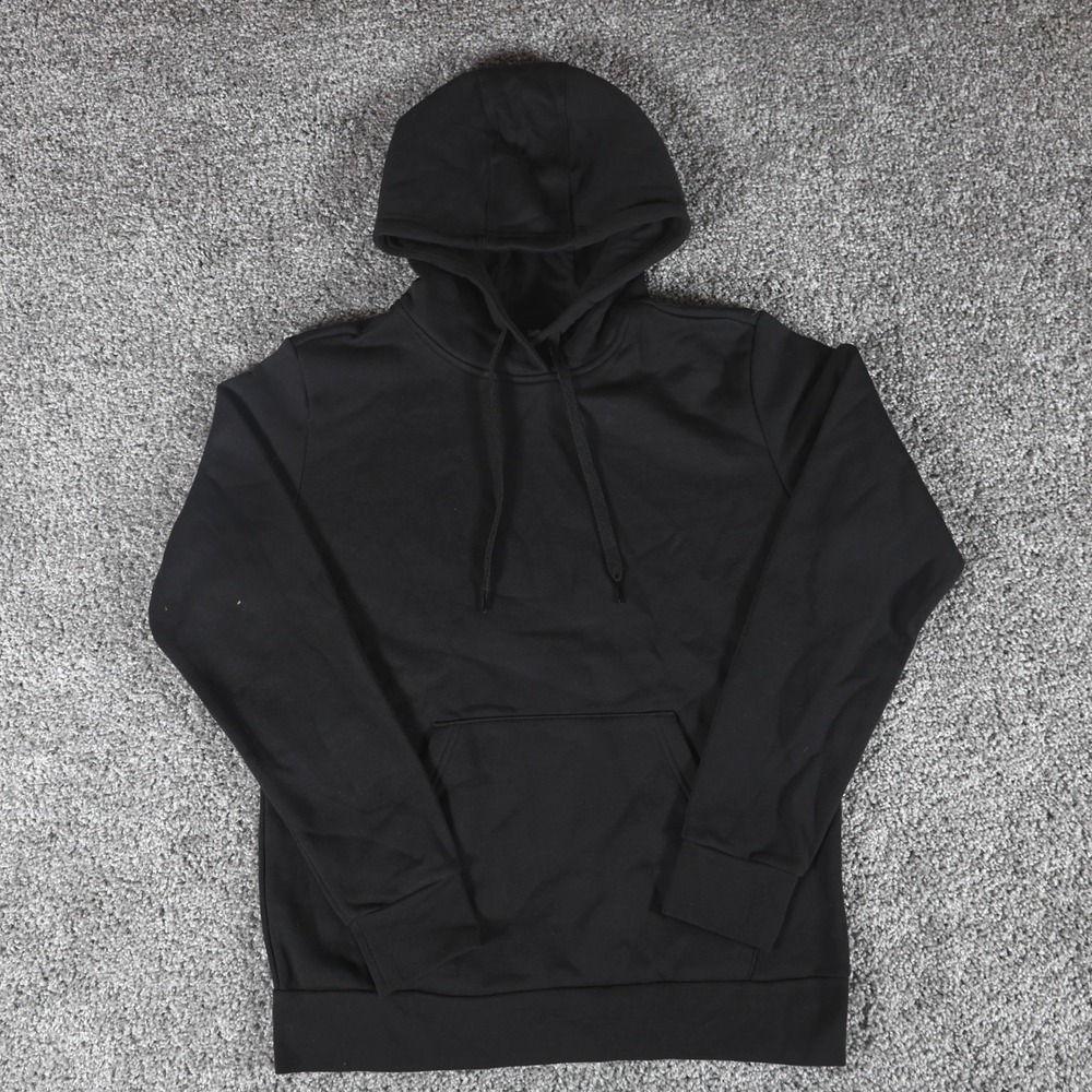 Adidas Men's Medium Black‎ Pullover Hoodie Sweatshirt Kangaroo Pocket